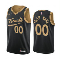 Youth Customized Nike Toronto Raptors Black 2020-21 City Authentic Stitched NBA jersey