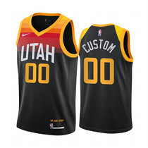 Youth Customized Nike Utah Jazz Black 2020-21 City Authentic Stitched NBA jersey