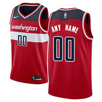 Youth Customized Nike Washington Wizards Red Authentic Stitched NBA jersey