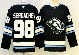 Youth Fanatics Utah Mammoth #98 Mikhail Sergachev Navy 2025 Stitched Jersey