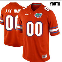 Youth Florida Gators Customized Orange Authentic Stitched NCAA Jersey