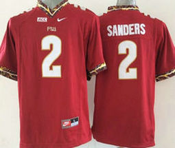 Youth Florida State Seminoles #2 Deion Sanders Red College Stitched NCAA Jersey