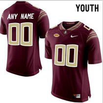 Youth Florida State Seminoles Customized College Red Limited Authentic Stitched NCAA Jersey