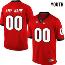Youth Georgia Bulldogs Customized College Football Red Authentic Stitched NCAA Jersey