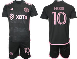 Youth Inter Miami CF 2023-24 #10 MESSI Away Soccer Club Jersey