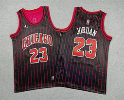 Youth Jordon Chicago Bulls #23 Michael Jordan Black 2025 Statement Basketball Jersey