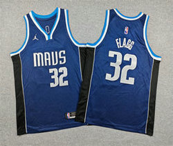 Youth Jordon Dallas Mavericks #32 Cooper Flagg Navy Stitched Basketball Jersey