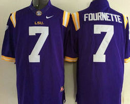 Youth LSU Tigers #7 Leonard Fournette Purple Authentic Stitched College Football Jerseys