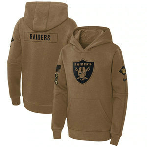 Youth Las Vegas Raiders 2023 Camo Salute To Service Pullove Hoodie