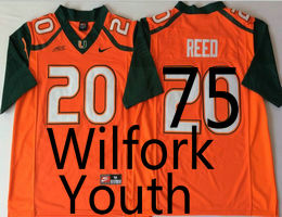 Youth Miami Hurricanes #75 Wilfork Orange 2018 Stitched NCAA Jerseys