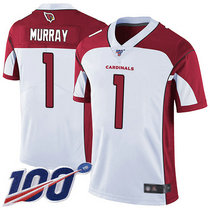 Youth Nike Arizona Cardinals #1 Kyler Murray 100th Season White Vapor Untouchable Authentic Stitched NFL Jersey