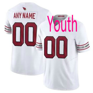 Youth Nike Arizona Cardinals Customized White 2023 F.U.S.E Vapor Untouchable Authentic Stitched NFL Jerseys