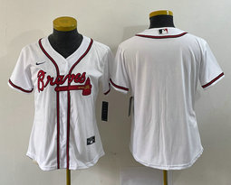 Youth Nike Atlanta Braves Blank White Authentic Stitched MLB Jersey