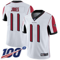 Youth Nike Atlanta Falcons #11 Julio Jones 100th Season White Vapor Untouchable Authentic stitched NFL jersey
