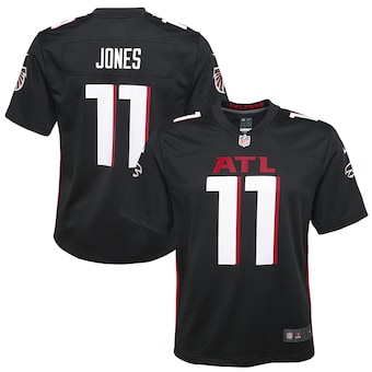 Youth Nike Atlanta Falcons #11 Julio Jones Black Game Authentic Stitched NFL Jersey