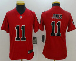 Youth Nike Atlanta Falcons #11 Julio Jones Red Rush Authentic Stitched NFL Jersey