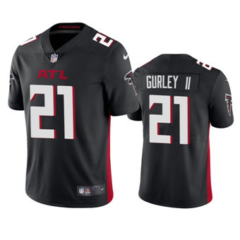 Youth Nike Atlanta Falcons #21 Todd Gurley II Black Game Authentic Stitched NFL Jersey