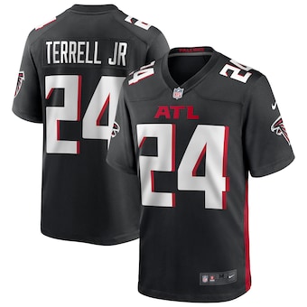 Youth Nike Atlanta Falcons #24 A.J. Terrell Jr Black Vapor Untouchable Authentic Stitched NFL Jersey