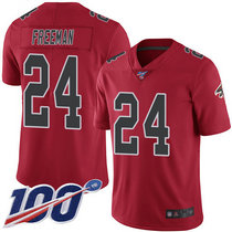 Youth Nike Atlanta Falcons #24 Devonta Freeman 100th Season Red Rush NFL Jersey