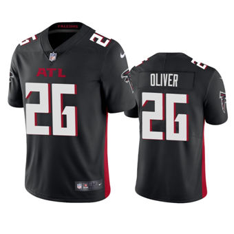 Youth Nike Atlanta Falcons #26 Isaiah Oliver Black Game Authentic Stitched NFL Jersey