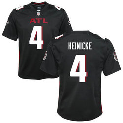 Youth Nike Atlanta Falcons #4 Taylor Heinicke Black Vapor Untouchable Authentic Stitched NFL Jerseys