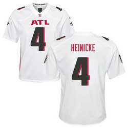 Youth Nike Atlanta Falcons #4 Taylor Heinicke White Vapor Untouchable Authentic Stitched NFL Jerseys