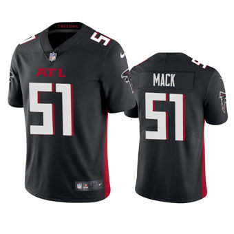 Youth Nike Atlanta Falcons #51 Alex Mack Black Game Authentic Stitched NFL Jersey