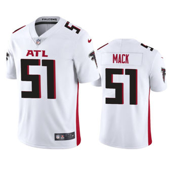 Youth Nike Atlanta Falcons #51 Alex Mack White Game Authentic Stitched NFL Jersey