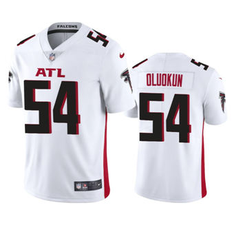 Youth Nike Atlanta Falcons #54 Foyesade Oluokun White Game Authentic Stitched NFL Jersey