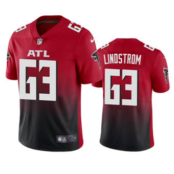 Youth Nike Atlanta Falcons #63 Chris Lindstrom Red Game Authentic Stitched NFL Jersey