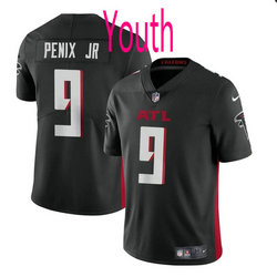 Youth Nike Atlanta Falcons #9 Michael Penix Jr Black 2024 Draft Vapor Untouchable Stitched Football Jersey