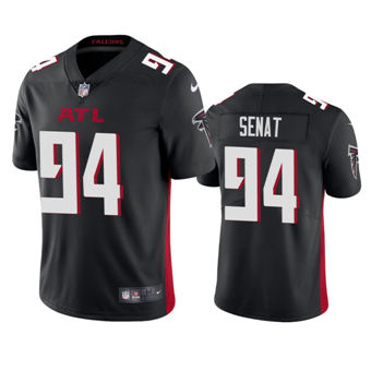 Youth Nike Atlanta Falcons #94 Deadrin Senat Black Game Authentic Stitched NFL Jersey