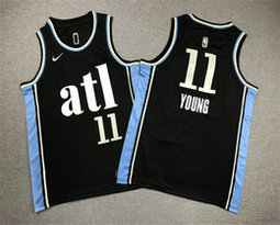 Youth Nike Atlanta Hawks #11 Trae Young 24 City Authentic Stitched NBA jersey