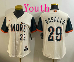 Youth Nike Baltimore Orioles #29 Samuel Basallo 2026 City MLB Jersey