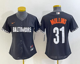 Youth Nike Baltimore Orioles #31 Cedric Mullins Black 2023 City Authentic Stitched MLB Jersey