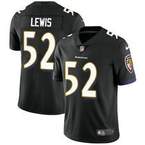 Youth Nike Baltimore Ravens #52 Ray Lewis Black Vapor Untouchable Limited Authentic Stitched NFL Jersey