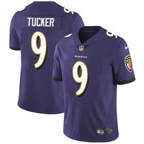 Youth Nike Baltimore Ravens #9 Justin Tucker Purple Vapor Untouchable Limited Authentic Stitched NFL Jersey