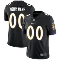 Youth Nike Baltimore Ravens Customized Black Limited Vapor Untouchable Authentic Stitched NFL Jerseys