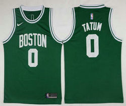 Youth Nike Boston Celtics #0 Jayson Tatum Icon Green Authentic Stitched NBA Jersey