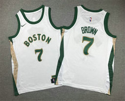 Youth Nike Boston Celtics #7 Jaylen Brown 2024 City Authentic Stitched NBA Jersey