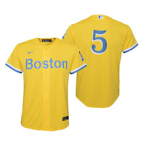 Youth Nike Boston Red Sox #5 Enrique Hernandez 2021 City Authentic Stitched MLB Jersey