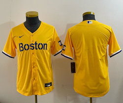 Youth Nike Boston Red Sox Blank Gold City Authentic stitched MLB jersey