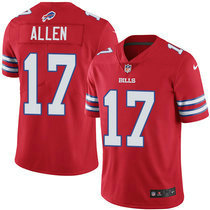 Youth Nike Buffalo Bills #17 Josh Allen Red Ruch Authentic Stitched NFL Jersey