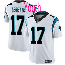 Youth Nike Carolina Panthers #17 Xavier Legette White 2024 Draft Vapor Untouchable Football Jersey