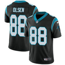 Youth Nike Carolina Panthers #88 Greg Olsen Black Vapor Untouchable Limited Authentic Stitched NFL Jersey
