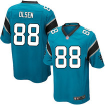 Youth Nike Carolina Panthers #88 Greg Olsen Blue Authentic stitched NFL jersey