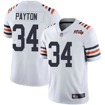 Youth Nike Chicago Bears #34 Walter Payton 100th Season White Vapor Untouchable Authentic stitched NFL jersey