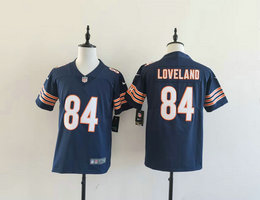 Youth Nike Chicago Bears #84 Colston Loveland Navy Stitched NFL Jersey