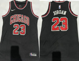 Youth Nike Chicago Bulls #23 Michael Jordan Black Authentic Stitched NBA jersey
