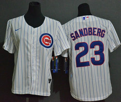 Youth Nike Chicago Cubs #23 Ryne Sandberg White Authentic Stitched MLB jersey